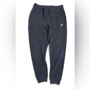 Gymshark Black Joggers with White Logo